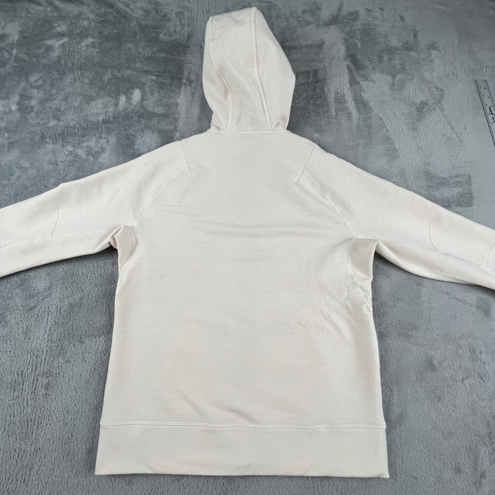 ALWRLD Mens Cream Full Zip Hoodie Wool Blend Jacket Athletic Fleece Size Medium - Picture 12 of 16